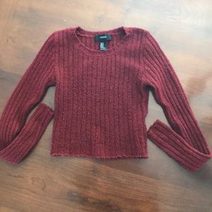 Cropped Forever 21 sweater